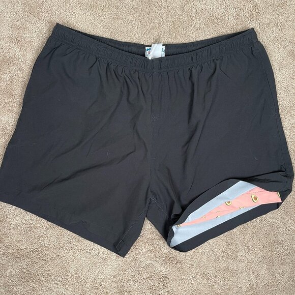 Bermies Shorts Mens XXL Black Avocado Compression Liner Running Gym Sports Beach - Picture 1 of 8
